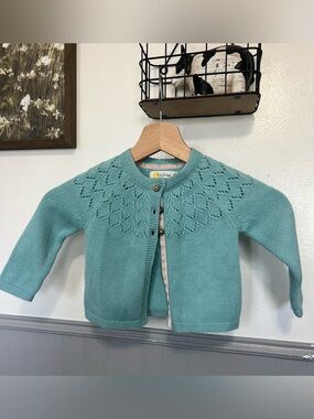 Baby Boden Green Knit Cardigan Sweater / Baby / Size: 6-12 Months